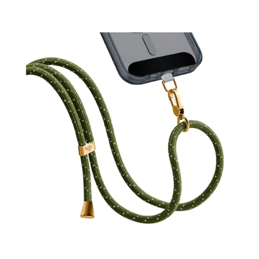 Cordão para Smartphone Poliéster 160cm verde