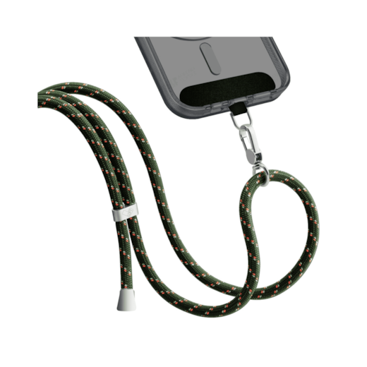 Cordão para Smartphone Poliéster 160cm verde-verme