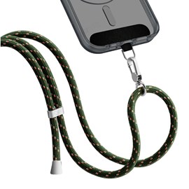 Cordão para Smartphone Poliéster 160cm verde-verme