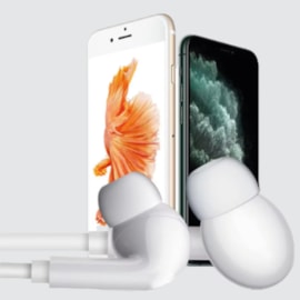 Fone de Ouvido 3.5mm Rubber Premium branco