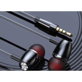 Fone de Ouvido 3.5mm Rubber Premium preto