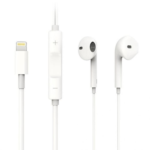 Fone de ouvido Lightning branco