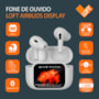 Fone de Ouvido TWS Airbuds Display Branco