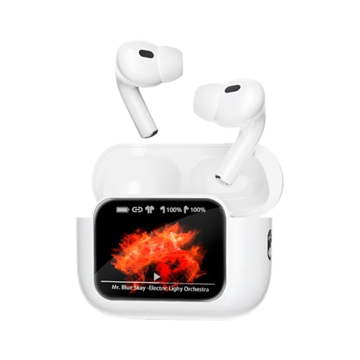 Fone de Ouvido TWS Airbuds Display Branco