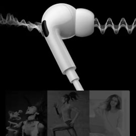 Fone de Ouvido Type C Rubber Premium branco