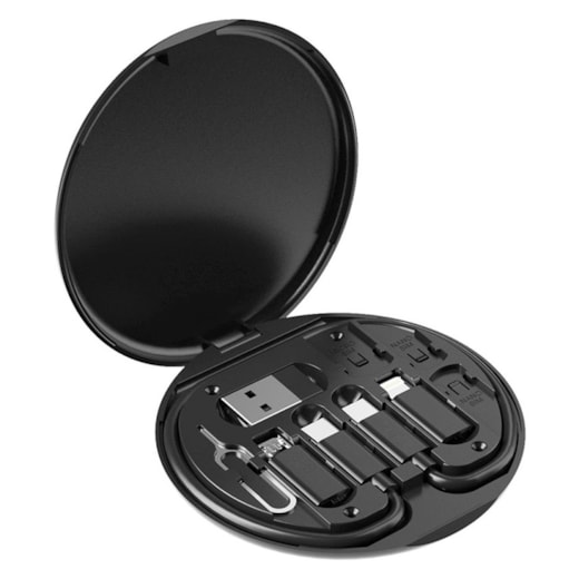 Kit deluxe universal de cabos 15w preto