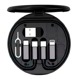 Kit deluxe universal de cabos 15w preto