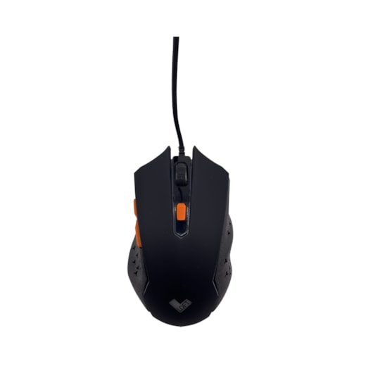 Mouse gamer Loft Invictus Preto e Laranja