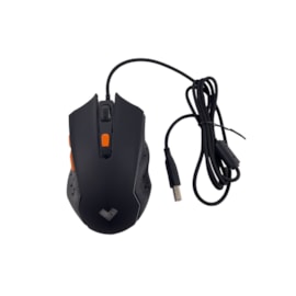 Mouse gamer Loft Invictus Preto e Laranja