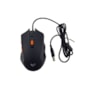 Mouse gamer Loft Invictus Preto e Laranja