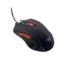 Mouse gamer Loft Invictus Preto e Laranja