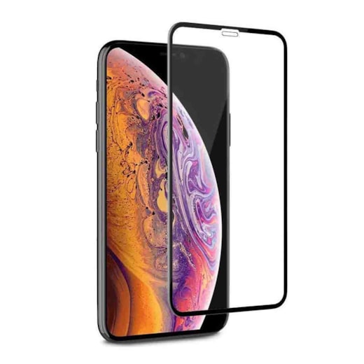 Película de vidro 2d iphone xr 11 preta