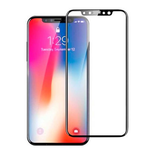 Película de vidro 4d iphone x xs 11 pro preta