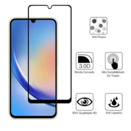 Película de vidro 4D para Samsung A35