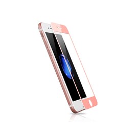 Película vidro 4d iphone 6 plus rosa