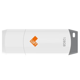 Pen Drive Loft USB 3.0 Flash Drive 128GB branco