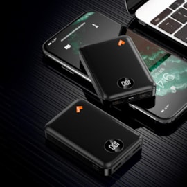 Power Bank Loft Mini 5000mAh Display preta Power Bank Loft Mini 5000mAh Display preta