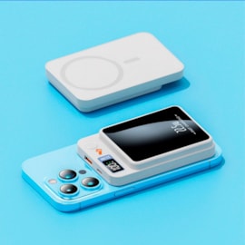 Power Bank Magnética Loft Display 5000mAh branco Power Bank Magnética Loft Display 5000mAh branco