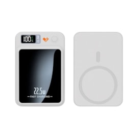 Power Bank Magnética Loft Display 5000mAh branco