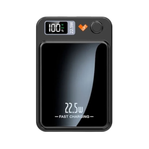 Power Bank Magnética Loft Display 5000mAh preto