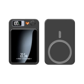 Power Bank Magnética Loft Display 5000mAh preto