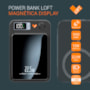 Power Bank Magnética Loft Display 5000mAh preto Power Bank Magnética Loft Display 5000mAh preto