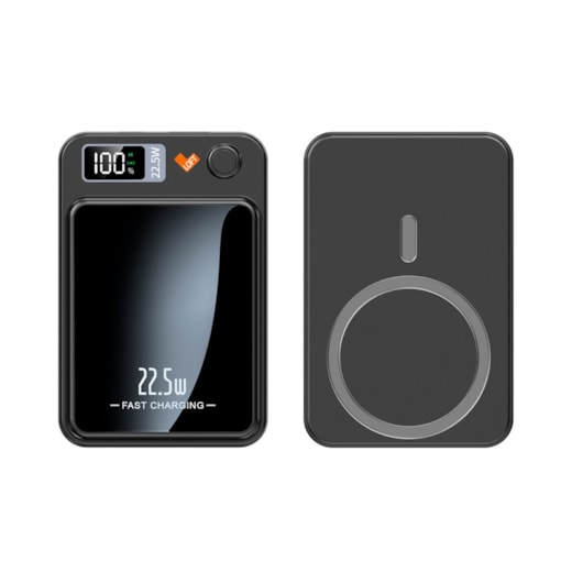 Power Bank Magnética Loft Display 5000mAh preto Power Bank Magnética Loft Display 5000mAh preto