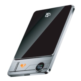 Power Bank Magnética Slim Stand 10.000MAH Grafite