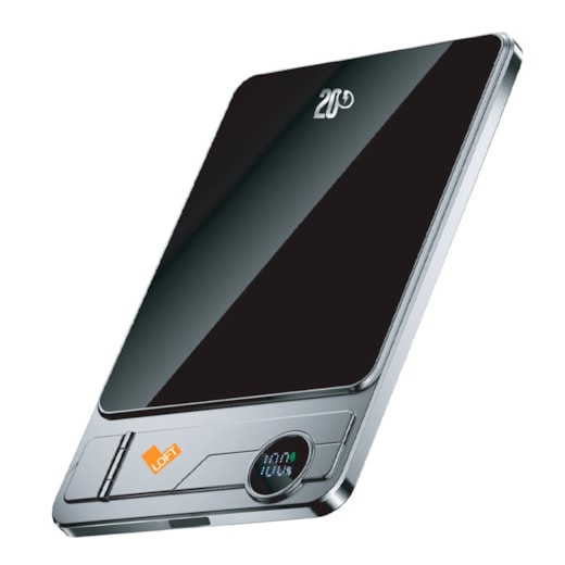 Power Bank Magnética Slim Stand 10.000MAH Grafite