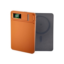 Power Bank Magnética Slim Stand 10.000MAH Laranja