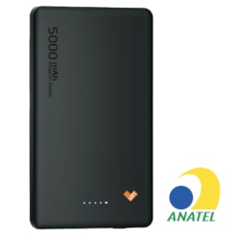 Power Bank Magnética Ultra Slim 5000MAH preto