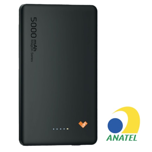 Power Bank Magnética Ultra Slim 5000MAH preto