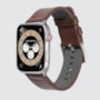 Pulseira Couro Liso Fivela mr 42/44/45/49 mm