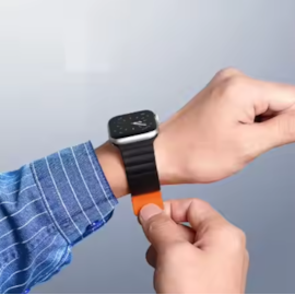 Pulseira Silicone Magnética pr-lj 42/44/45/49 mm