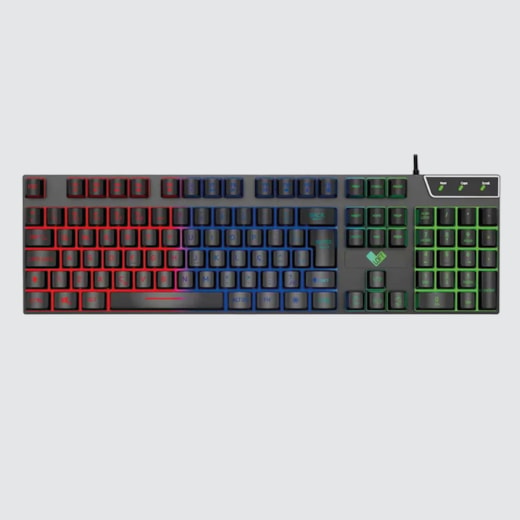 Teclado Gamer Loft RGB preto