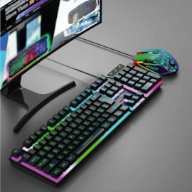 Teclado Gamer Loft RGB preto Teclado Gamer Loft RGB preto